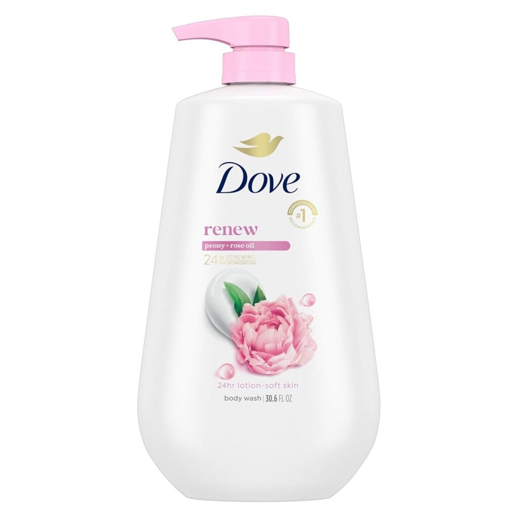 Dove Body Wash with Pump Renew Peony & Rose Oil