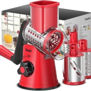 Geedel Rotary Cheese Grater, Kitchen Mandoline Vegetable